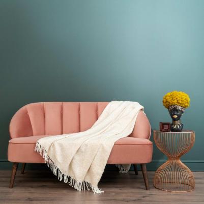 Плед Нимфодора 140 х 200 см акрил кремовый – фото 4