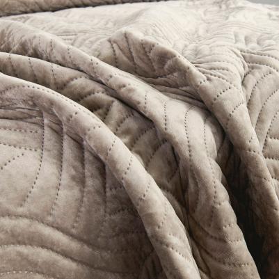 Покрывало бархатное Деварта с наволочками, беж – фото 3