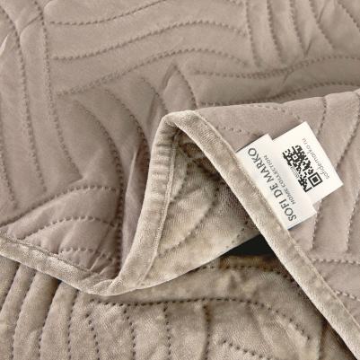 Покрывало бархатное Деварта с наволочками, беж – фото 5