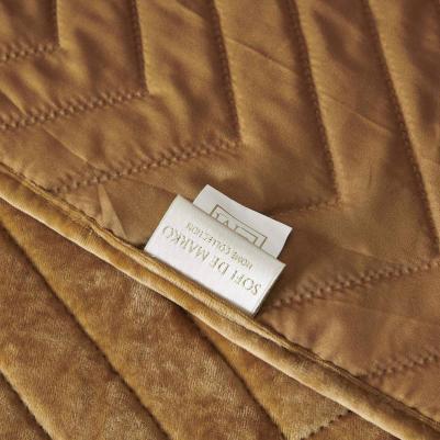 Покрывало Фернанд с наволочками 240x260 см вискоза горчичное – фото 4