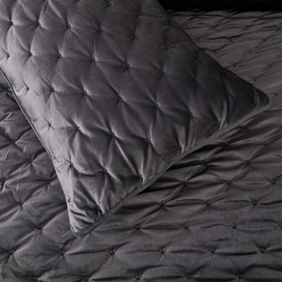 Покрывало с наволочками Лея 240 x 260 см антрацит – фото 1