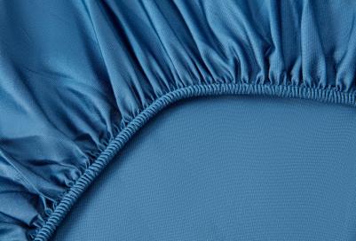 Антибактериальная простыня на резинке Antibacterial Bedsheet, 160х200х30 см. Цвет: "Круиз", коллекция Diamond – фото 8