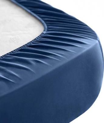 Антибактериальная простыня на резинке Antibacterial Bedsheet, 180х200х30 см. Цвет: "Круиз", коллекция Diamond – фото 1