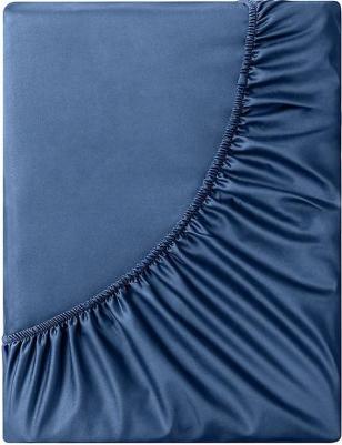 Антибактериальная простыня на резинке Antibacterial Bedsheet, 180х200х30 см. Цвет: "Круиз", коллекция Diamond – фото 4