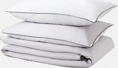 Антибактериальный комплект постельного белья Antibacterial Bed Linen Set, семейный. Цвет: "Благородное серебро" – фото 6