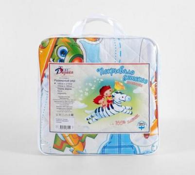 Покрывало Детское на кровать 140х210 из Поплина, стеганое, От Винта – фото 2