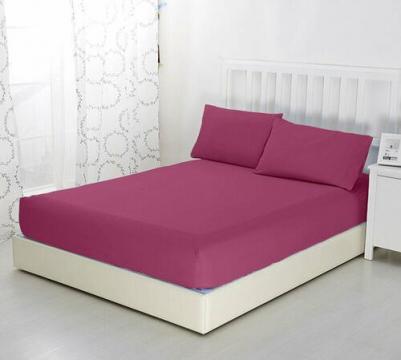 Простыня на резинке ш90200, трикотаж, 90 х 200 x 20 см, марсала