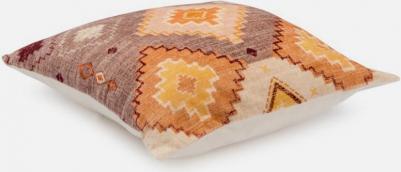 Чехол на подушку из хлопкового бархата с этническим орнаментом цвета лаванды из коллекции ethnic, 45х45 см TK21-CC0016 – фото 1