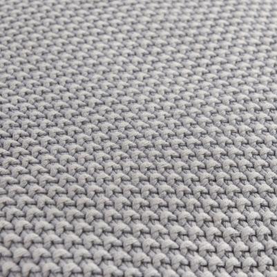 Плед из стираного хлопка серого цвета из коллекции Essential, 130х180 см, TK22-TH0008 – фото 1