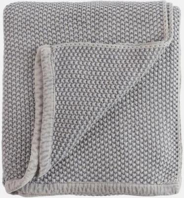 Плед из стираного хлопка серого цвета из коллекции Essential, 130х180 см, TK22-TH0008 – фото 3