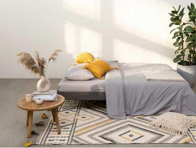 Покрывало базовое бежевого цвета из коллекции ethnic, 180х250 см – фото 11