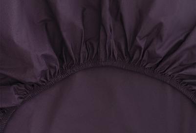 Постельное белье из коллекции Essential позволяет погрузиться в мир гармонии и уюта. Простыня на резинке из стираного перкаля сливового цвета дарит – фото 1