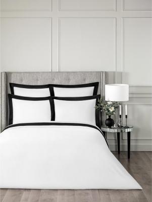 Эдем бел с черной отстр. КПБ 145х200-1/200х230/50х70-2, 4 пр, 100% Sensotex эвкал. вол – фото 3