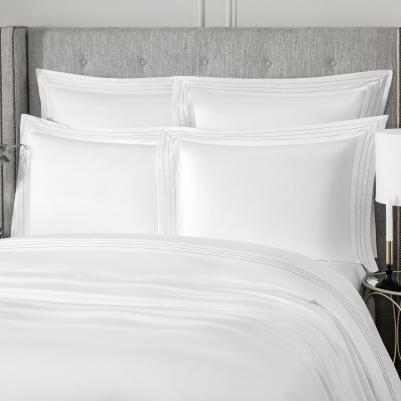 Эдем бел с черной отстр. КПБ 220х240/260х270/50х70-2, 4 пр, 100% Sensotex эвкал. вол – фото 4