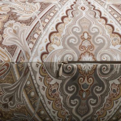 Комплект постельного белья Алькан коричневый Евро – фото 6