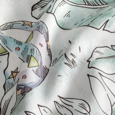 Комплект постельного белья Циркус Полуторный зелено-бежевый – фото 6