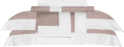 Комплект постельного белья Эдем розовый с белым Двуспальный евро – фото 8