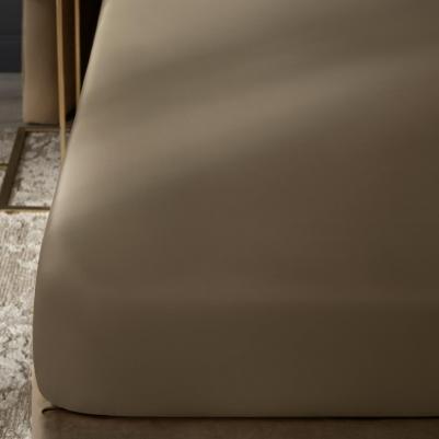 Комплект постельного белья Эсфира серый/золотой Евро – фото 4