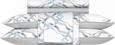 Комплект постельного белья Френсис кинг сайз хлопок белый – фото 6