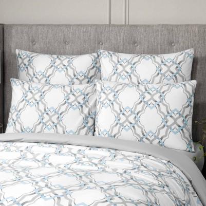 Комплект постельного белья Френсис кинг сайз хлопок белый – фото 7