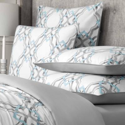 Комплект постельного белья Френсис Семейный белый – фото 1