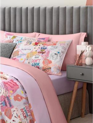 Комплект постельного белья Кэрри хлопок евро сиреневый 4680415075372 – фото 4