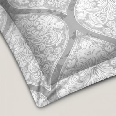 Комплект постельного белья Коссоно серый Полуторный – фото 3