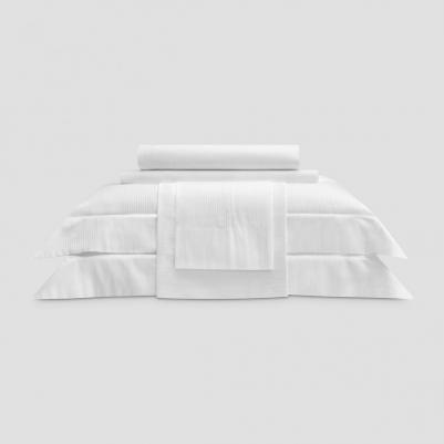 Комплект постельного белья Морте полутораспальный сатин-жаккард 50 х 70 см белый 4680415081823 – фото 1