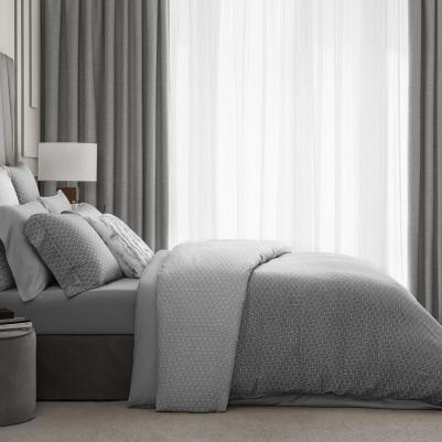 Комплект постельного белья парти серый Полуторный – фото 1