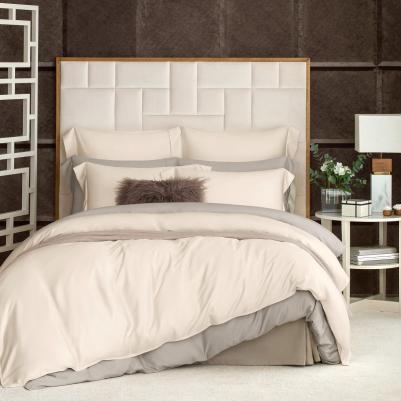 Комплект постельного белья Сенса экрю Кинг сайз