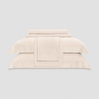 Комплект постельного белья Сенса экрю Кинг сайз – фото 4