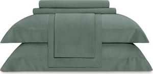 Комплект постельного белья Сенса зеленый Семейный/дуэт – фото 1