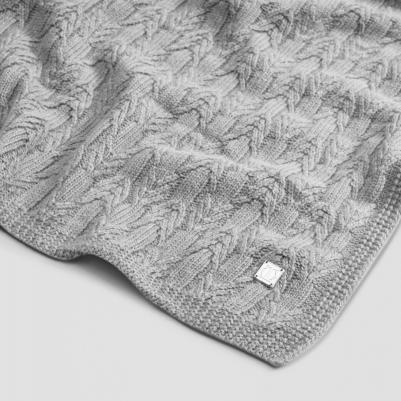 Плед Холти 130x180 см ангора-модал серый – фото 4