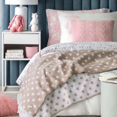 Плед КАПЕЛЛА 130x180 карамельно-кофейный с белым, 60% хлопок,40% модал,1015.00041 – фото 5