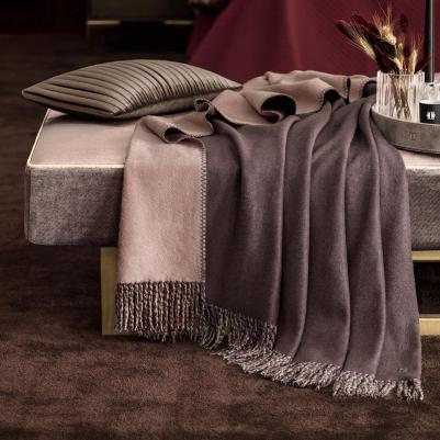 Плед Маринетти 200 х 210 см шелк сливово-розовый