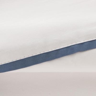 Пододеяльник Плаза 200 х 210 см сатин бело-синий – фото 3