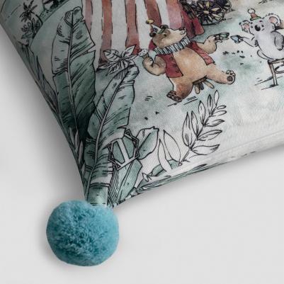 Подушка декоративная Циркус зеленый 45x45 см – фото 2