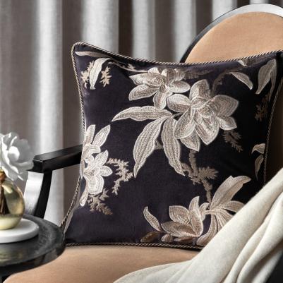 Подушка декоративная Флорада коричневый 45x45 см, 1 пр – фото 3