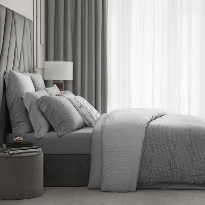 Постельный комплект Парти серый двуспальный евро – фото 7