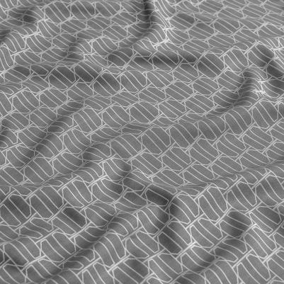 Постельный комплект Парти серый двуспальный евро – фото 8