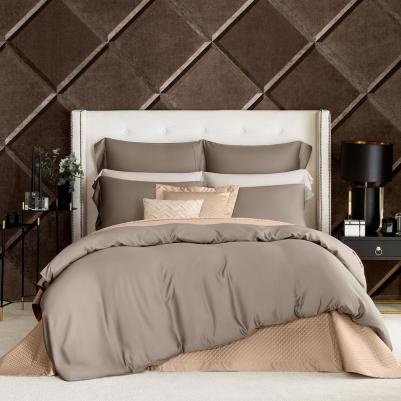 Постельный комплект Сенса коричневый Семейный/дуэт