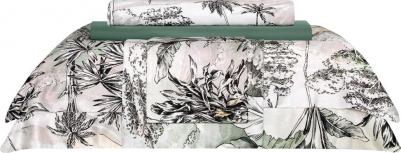 Простыня Ильбама 160х200 см, на резинке, патиново-зеленый, 1022.00613 – фото 7