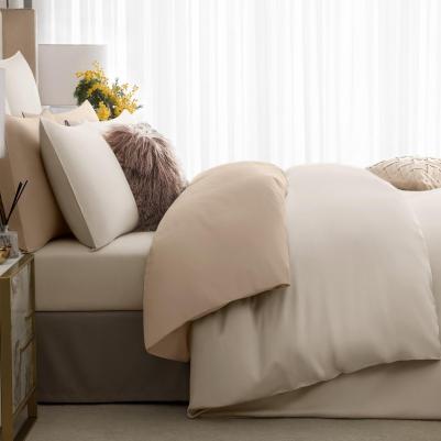 Простыня на резинке Авари 180 х 200 + 30 см 2 сп хлопок экрю – фото 2