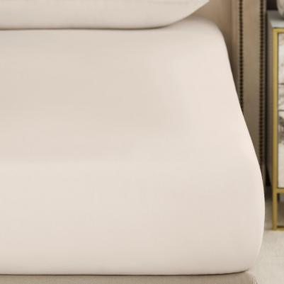 Простыня на резинке Авари 180 х 200 + 30 см 2 сп хлопок экрю