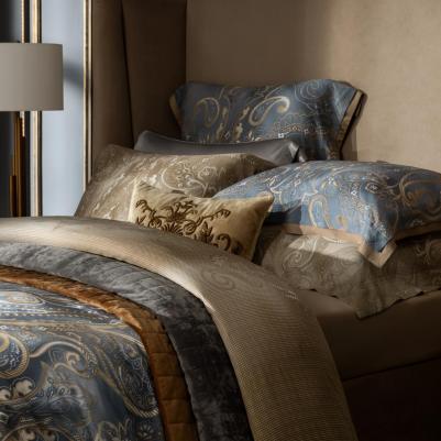 Простыня на резинке Эсфира золотой 160х200+35 см, 1 пр – фото 1