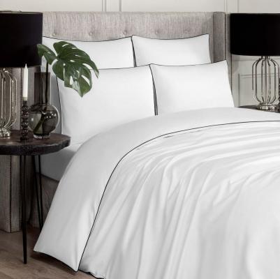 Простыня на резинке Клэрити 200 х 200 + 30 см сатин белая – фото 3