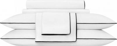 Простыня на резинке Клэрити 200 х 200 + 30 см сатин белая – фото 5