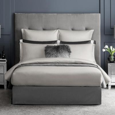 Простыня на резинке Ларье 160х200 см, серый – фото 3