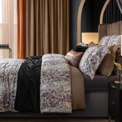 Простыня на резинке Селиса тёмно-фиолетовая 200х200+45 см 4680415074610 – фото 1