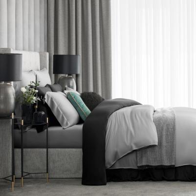 Простыня Сенса 160x200 см эвкалиптовое волокно серая 4680415070186 – фото 3